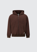 Heavyweight Zip Up - Chocolate