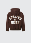 Heavyweight Zip Up - Chocolate
