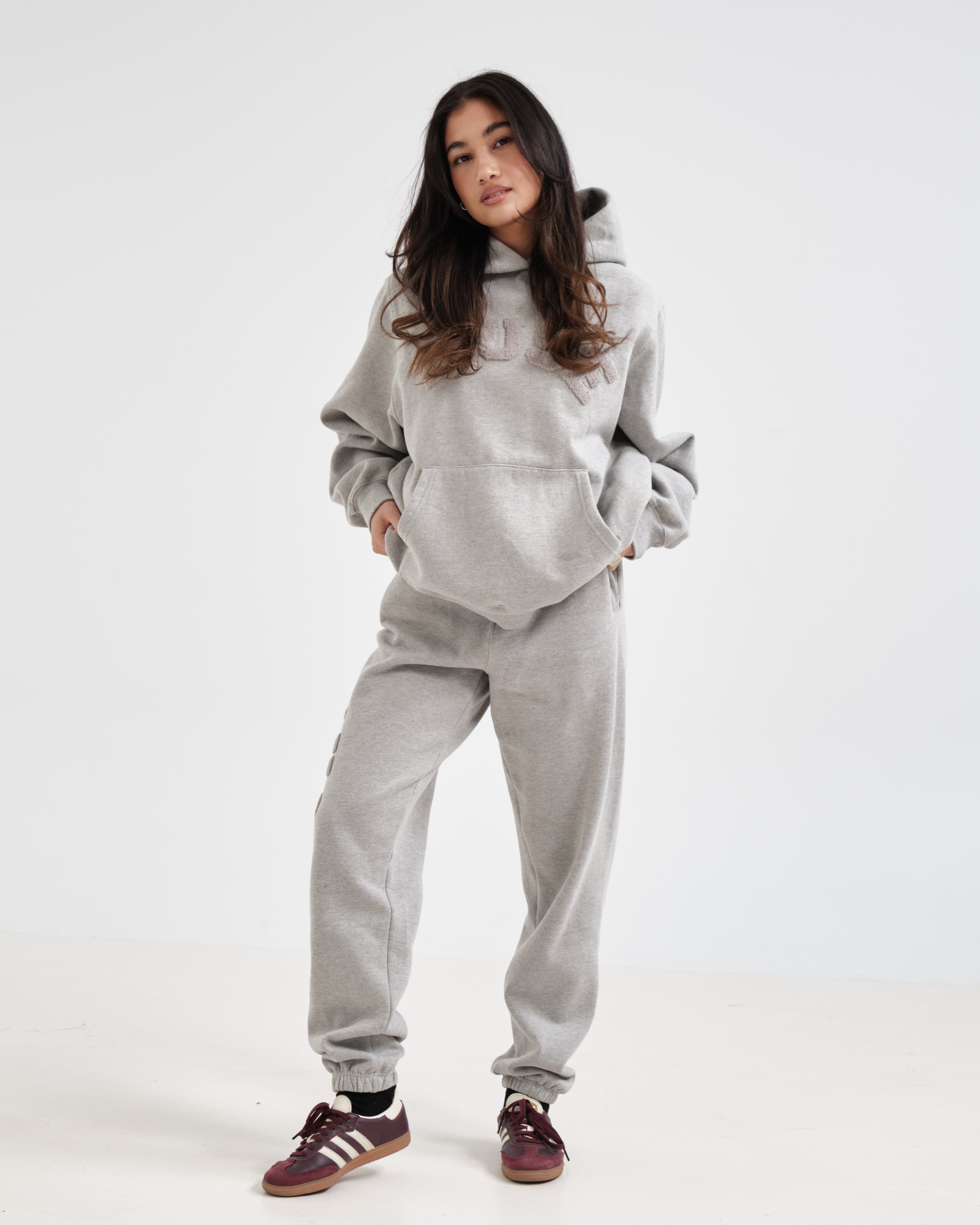 Heavyweight Chenille Jogging - Heather Grey