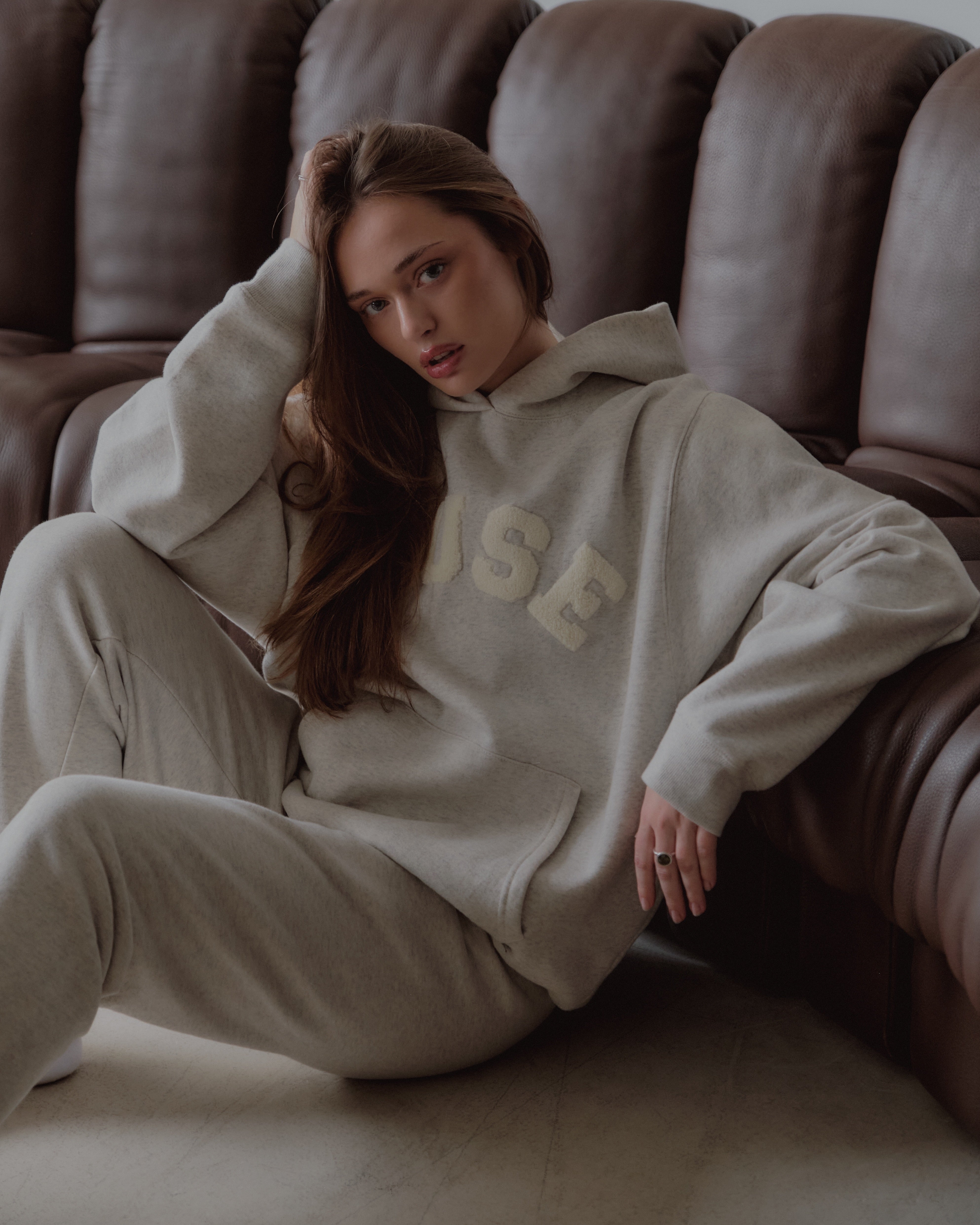 Heavyweight Chenille Hoodie - Oat Milk