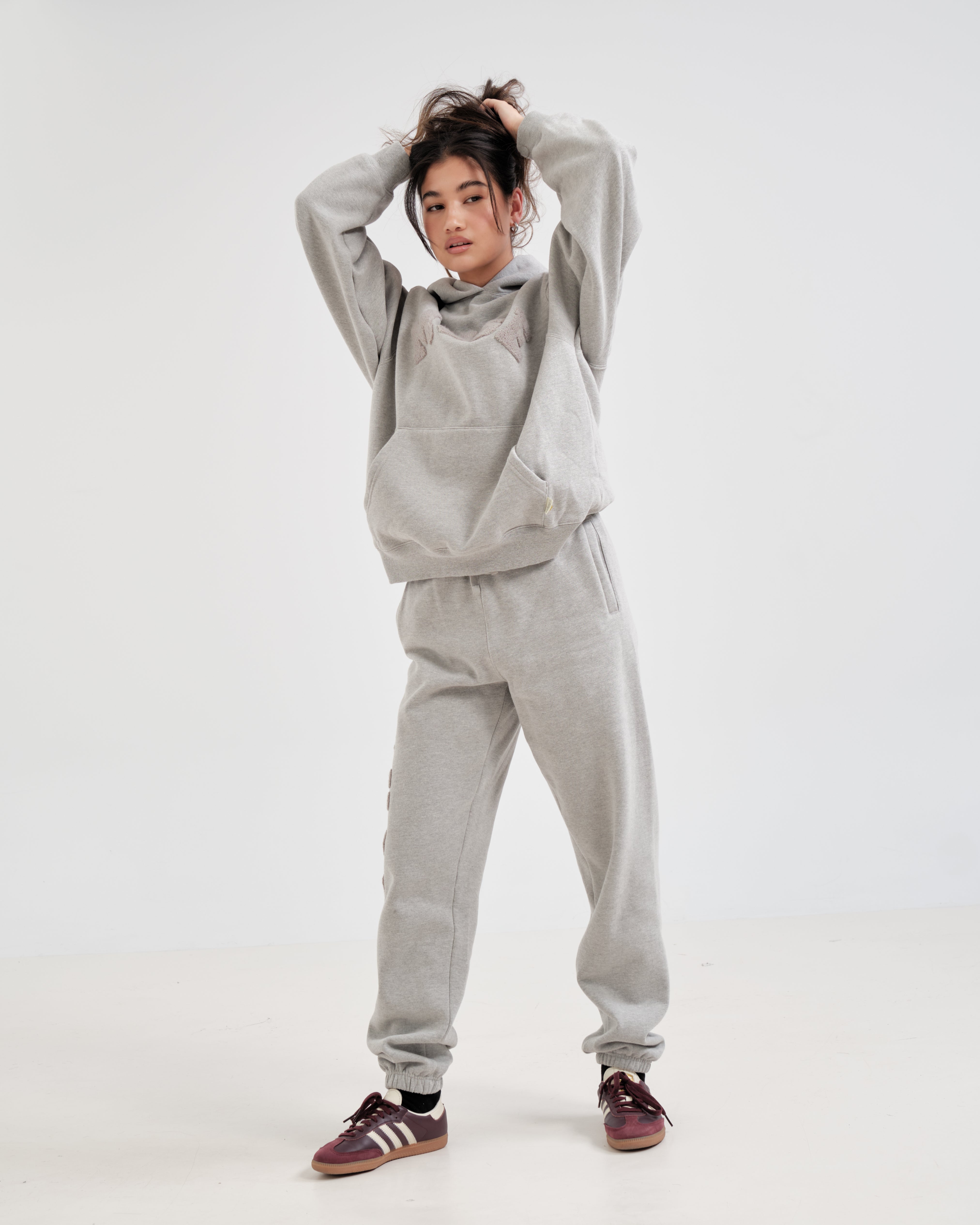 Heavyweight Chenille Jogging - Heather Grey