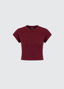 Soft Cotton Mini Tee - Cabernet