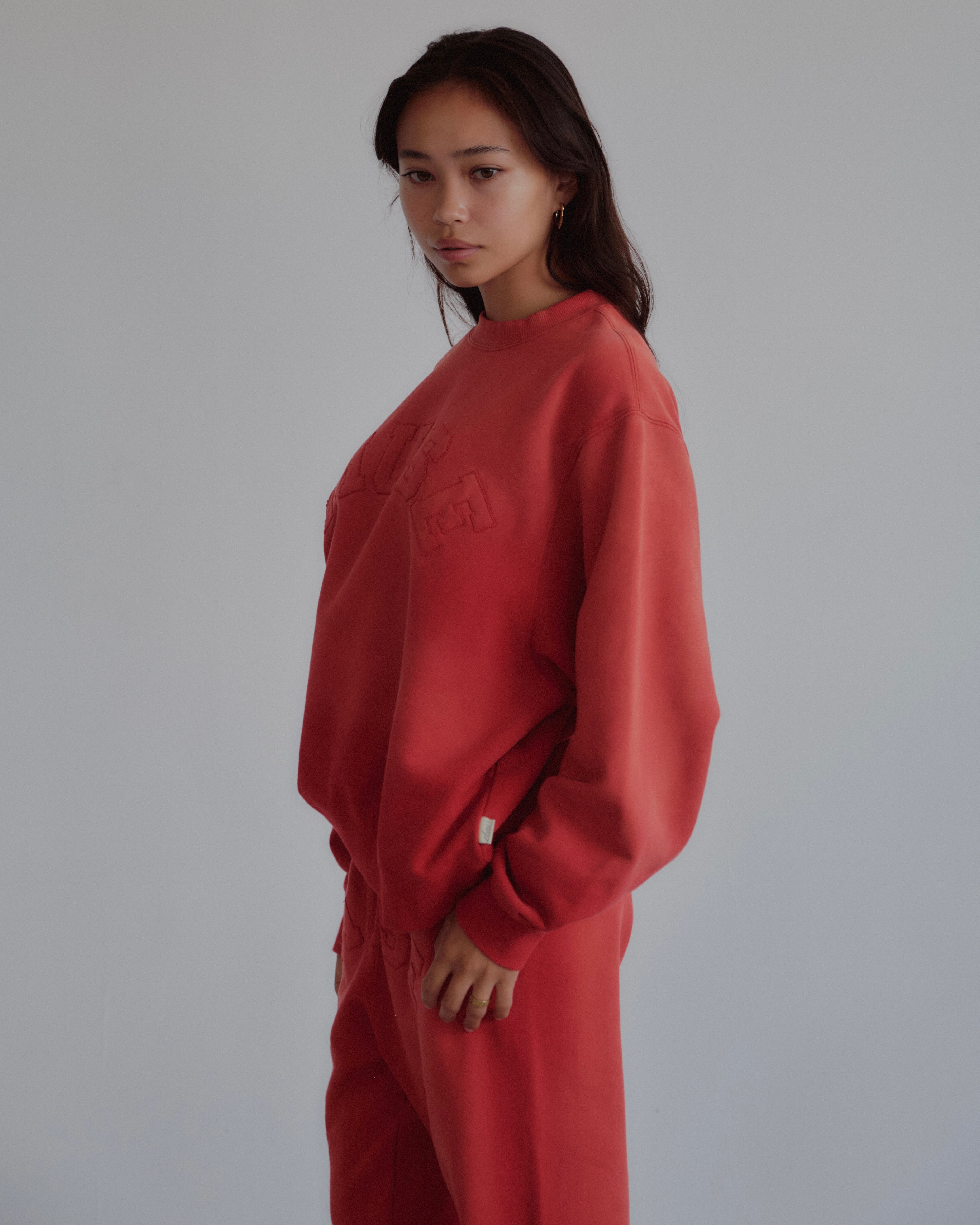 French Terry Sweatshirt - Scarlet Red