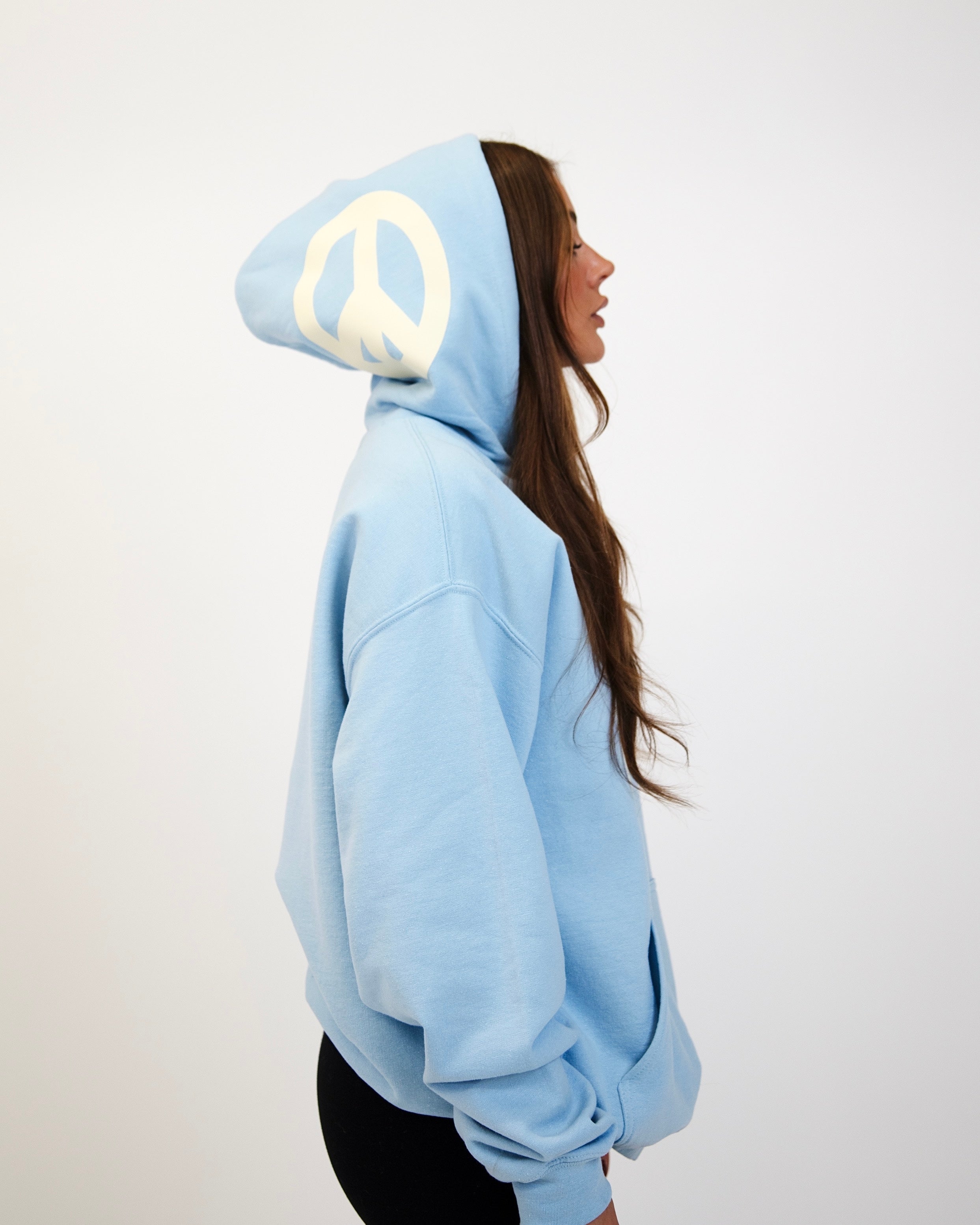 Baby blue 2024 oversized hoodie