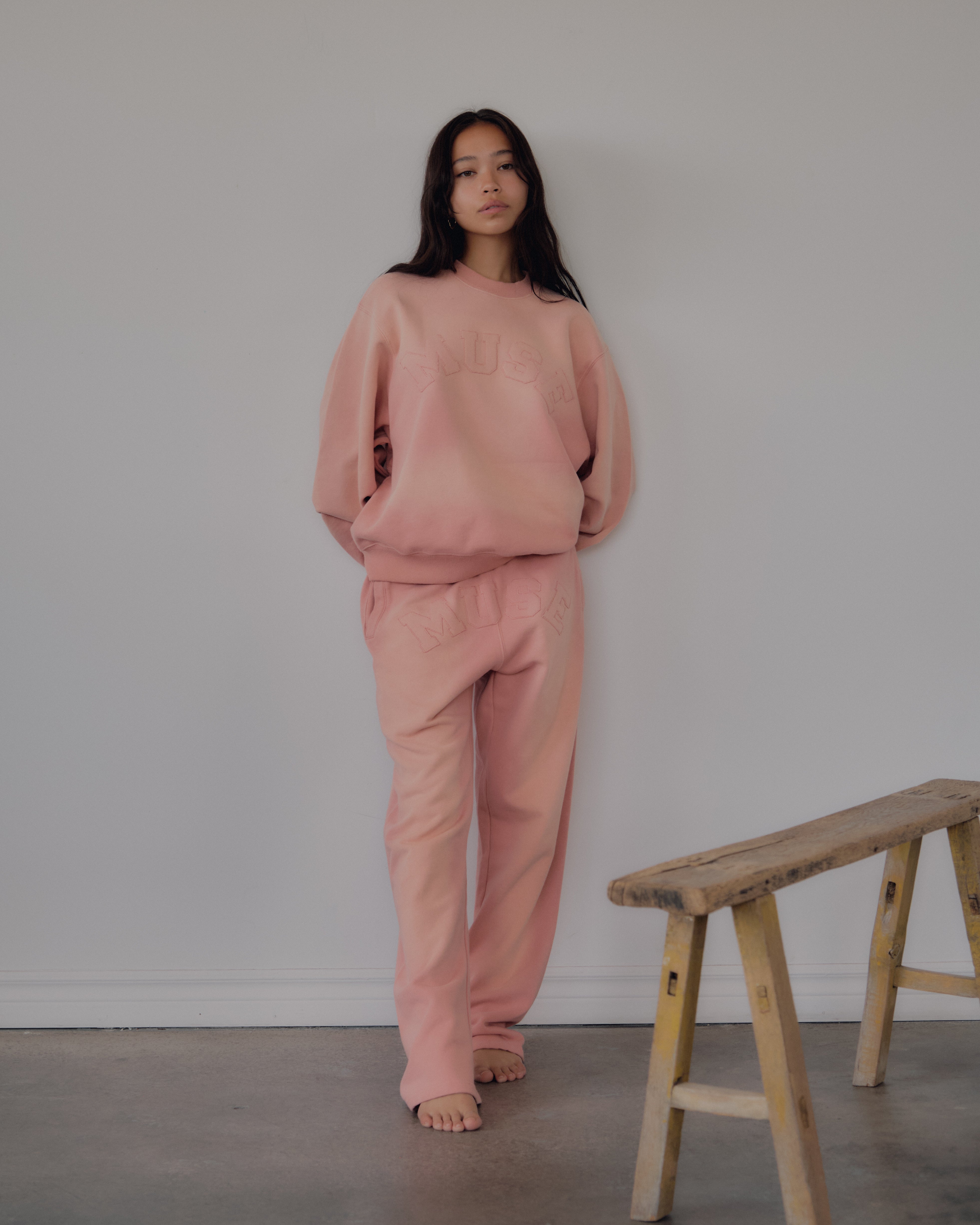 French Terry Sweatshirt - Ballet Pink