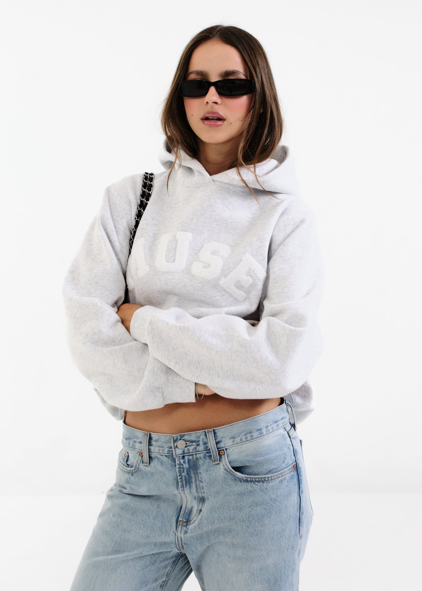 Heavyweight Chenille Hoodie - Pearl