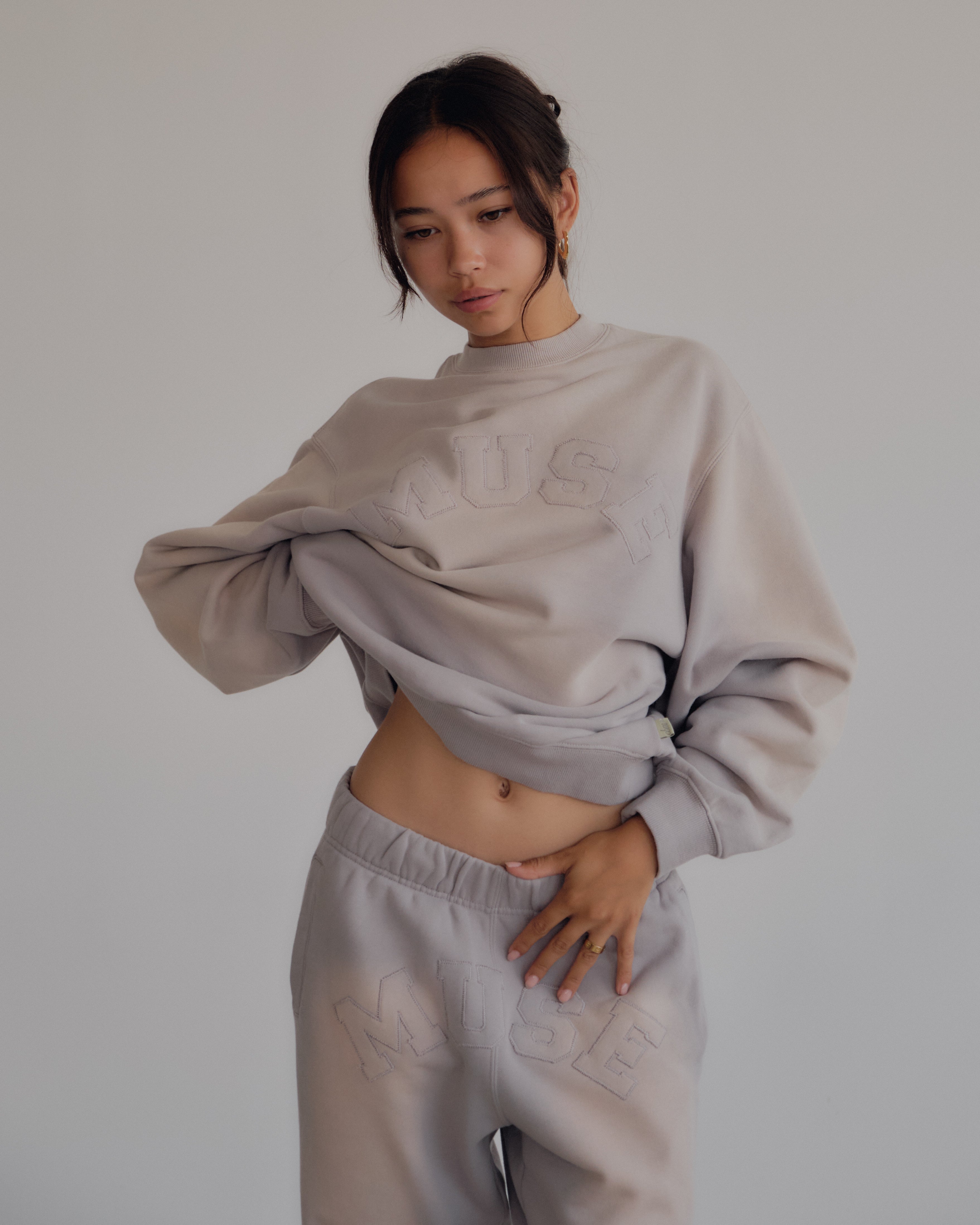 French Terry Sweatshirt - Marble