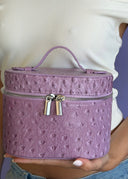 The Mini Vanity Case - Lilac Ostrich
