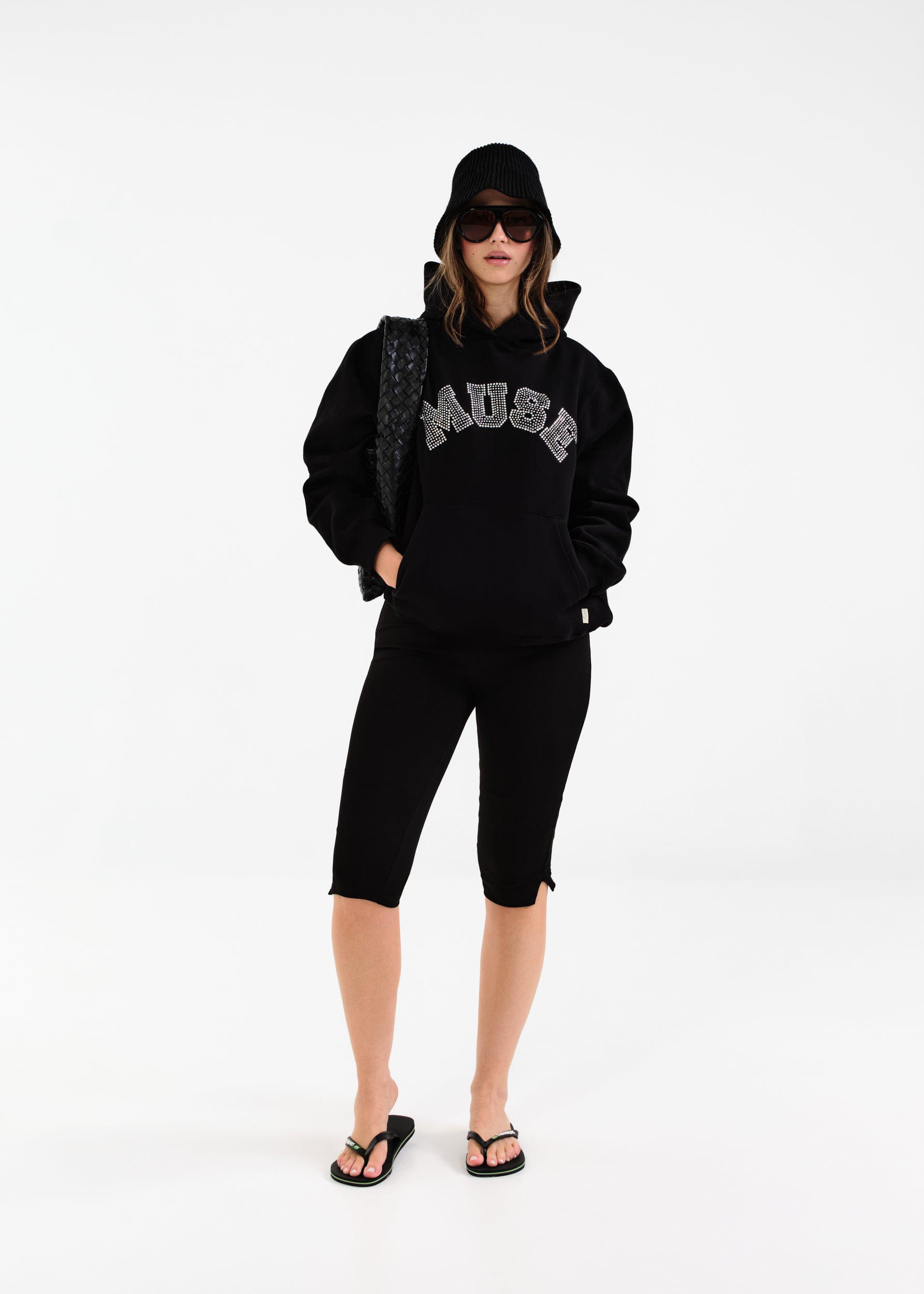 Heavyweight Diamond Hoodie - Black