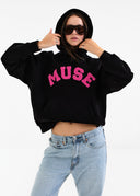 Heavyweight Chenille Hoodie - Black Taffy