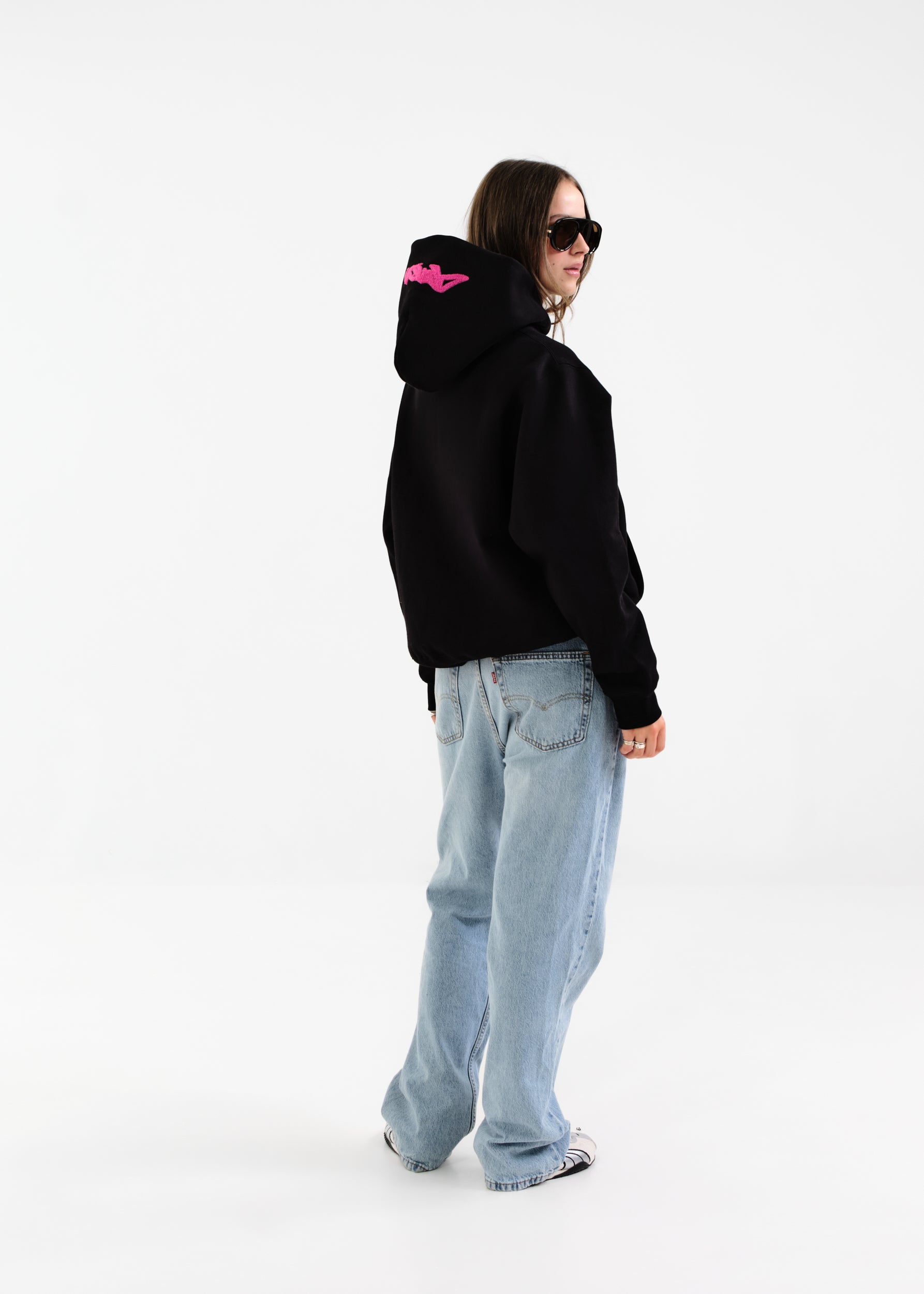 Heavyweight Chenille Hoodie - Black Taffy