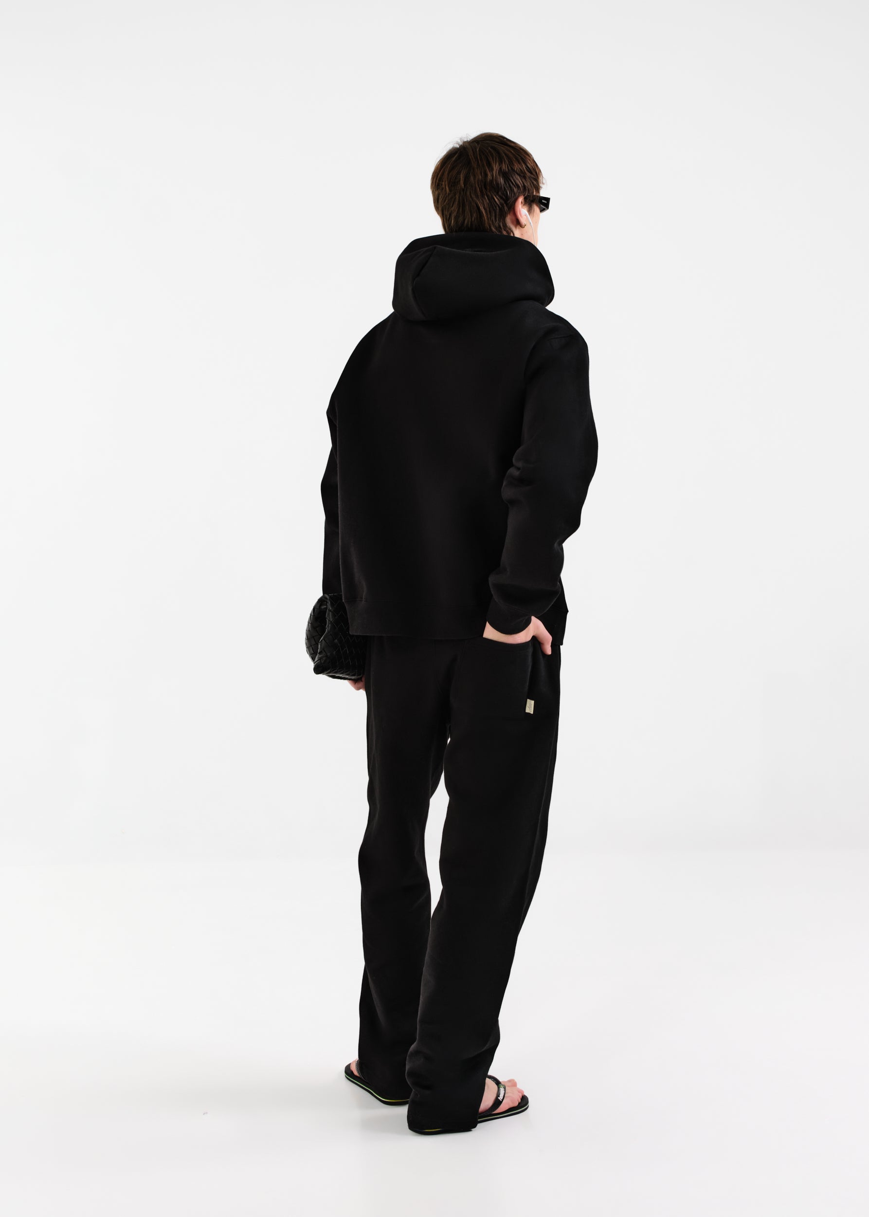 Heavyweight Chenille Hoodie - Coal Black