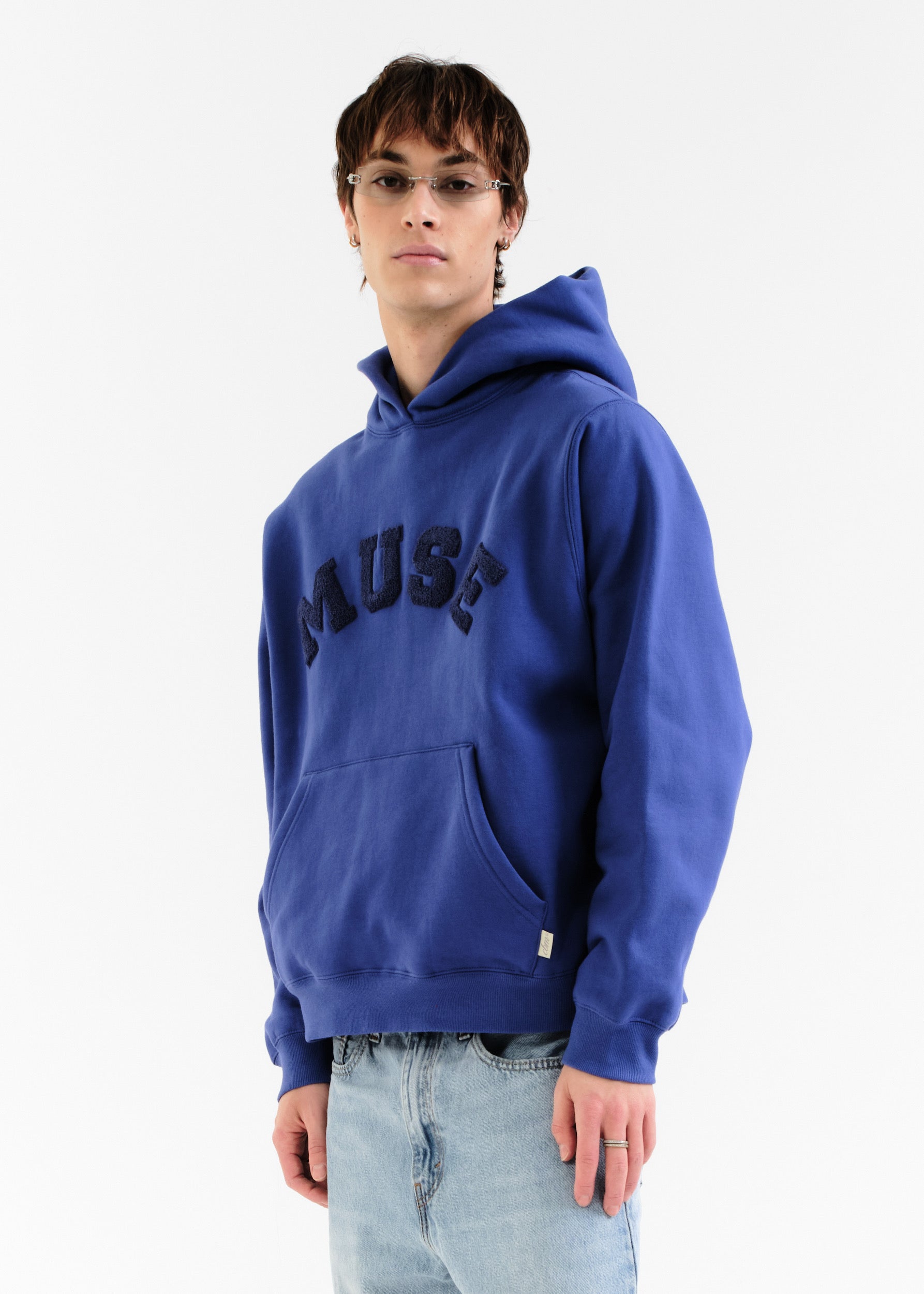 Heavyweight Chenille Hoodie - Blueberry – CURATED BY MUSE