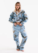 Heavyweight Camo Zip Up - Glacier