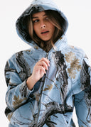 Heavyweight Camo Zip Up - Glacier
