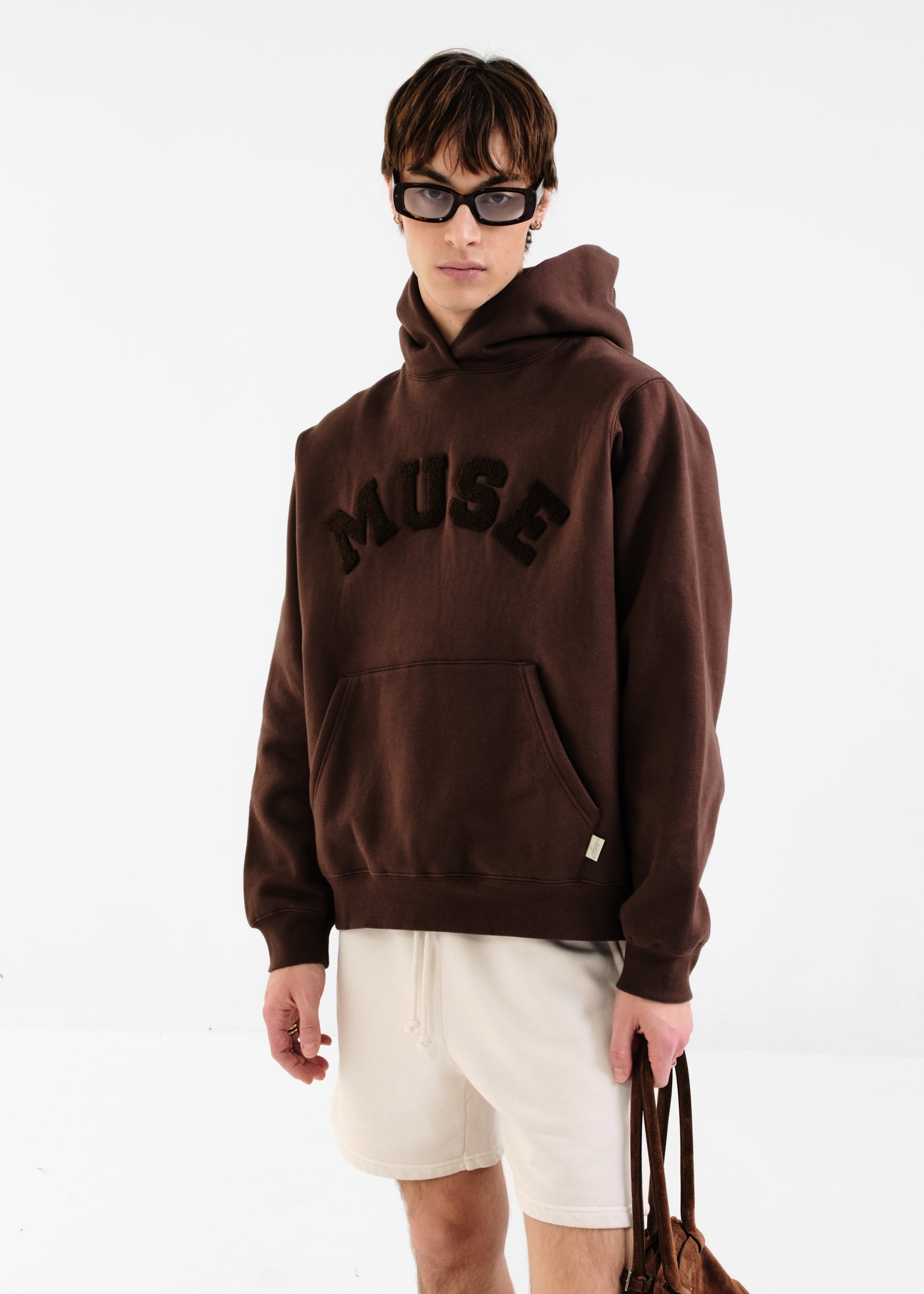 Heavyweight Chenille Hoodie - Espresso – CURATED BY MUSE