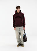 Heavyweight Chenille Hoodie - Plum
