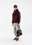 Heavyweight Chenille Hoodie - Plum