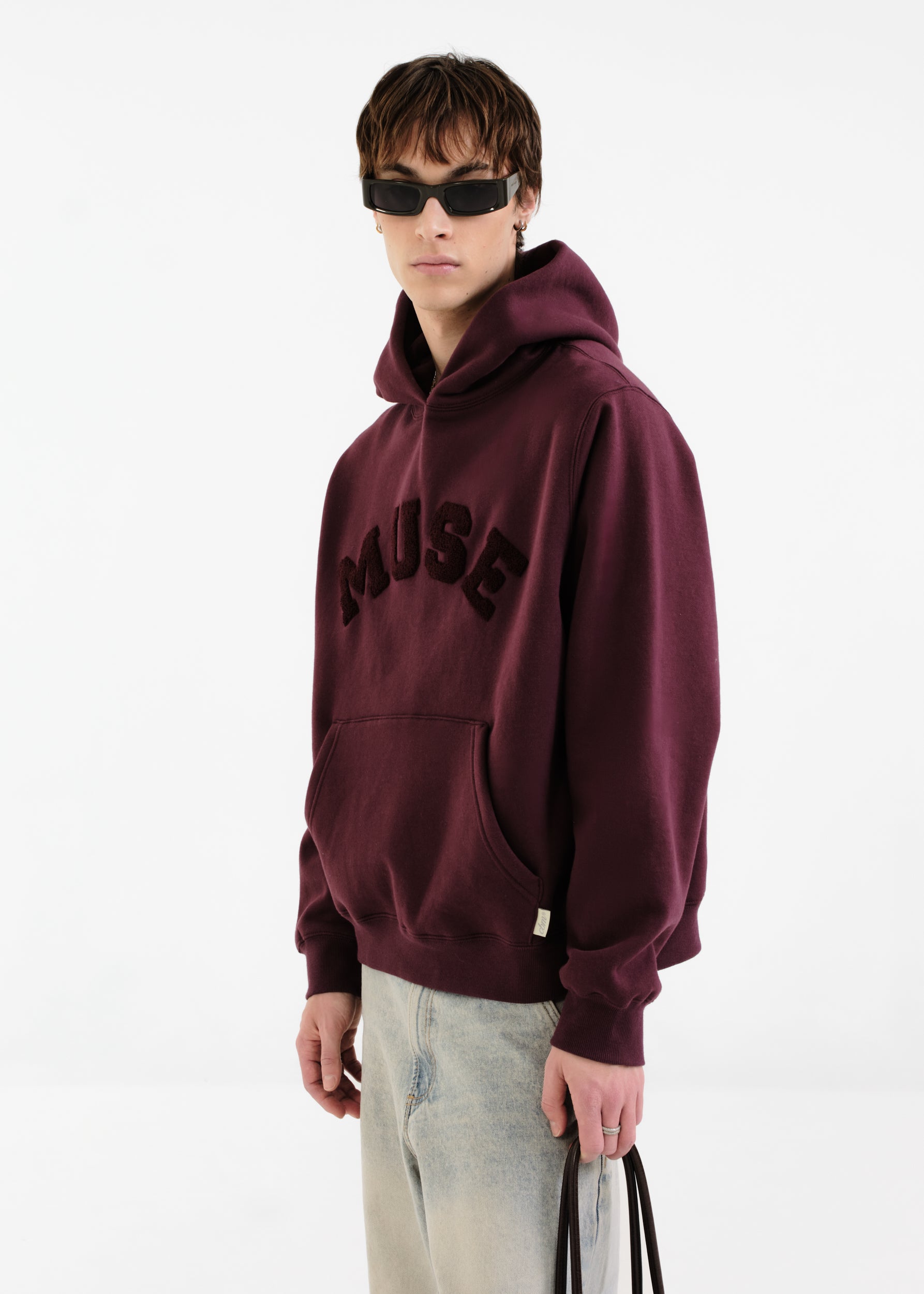 Heavyweight Chenille Hoodie - Plum