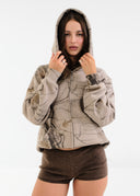 Heavyweight Camo Zip Up - Canyon