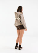 Heavyweight Camo Zip Up - Canyon