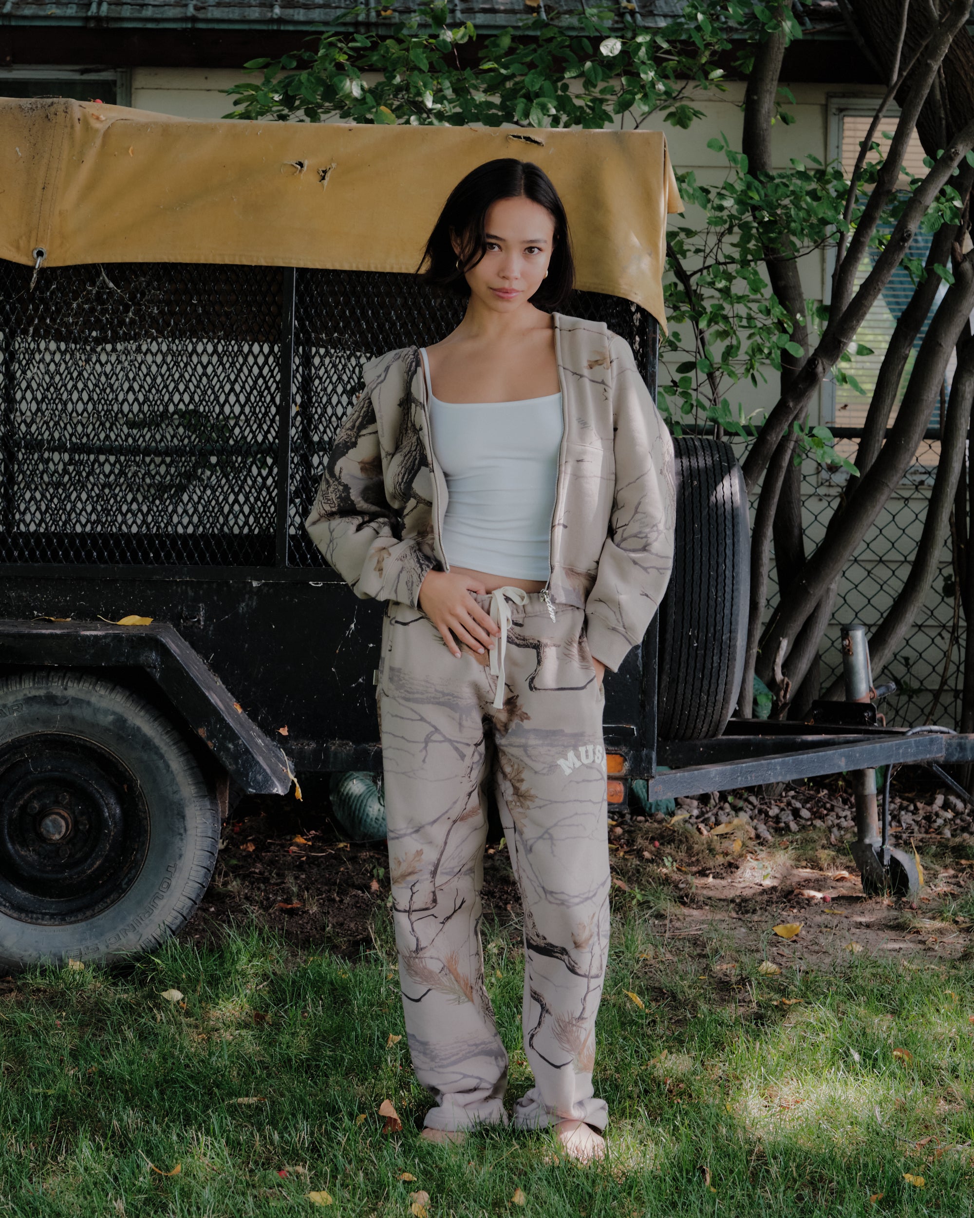Heavyweight Camo Joggers - Canyon