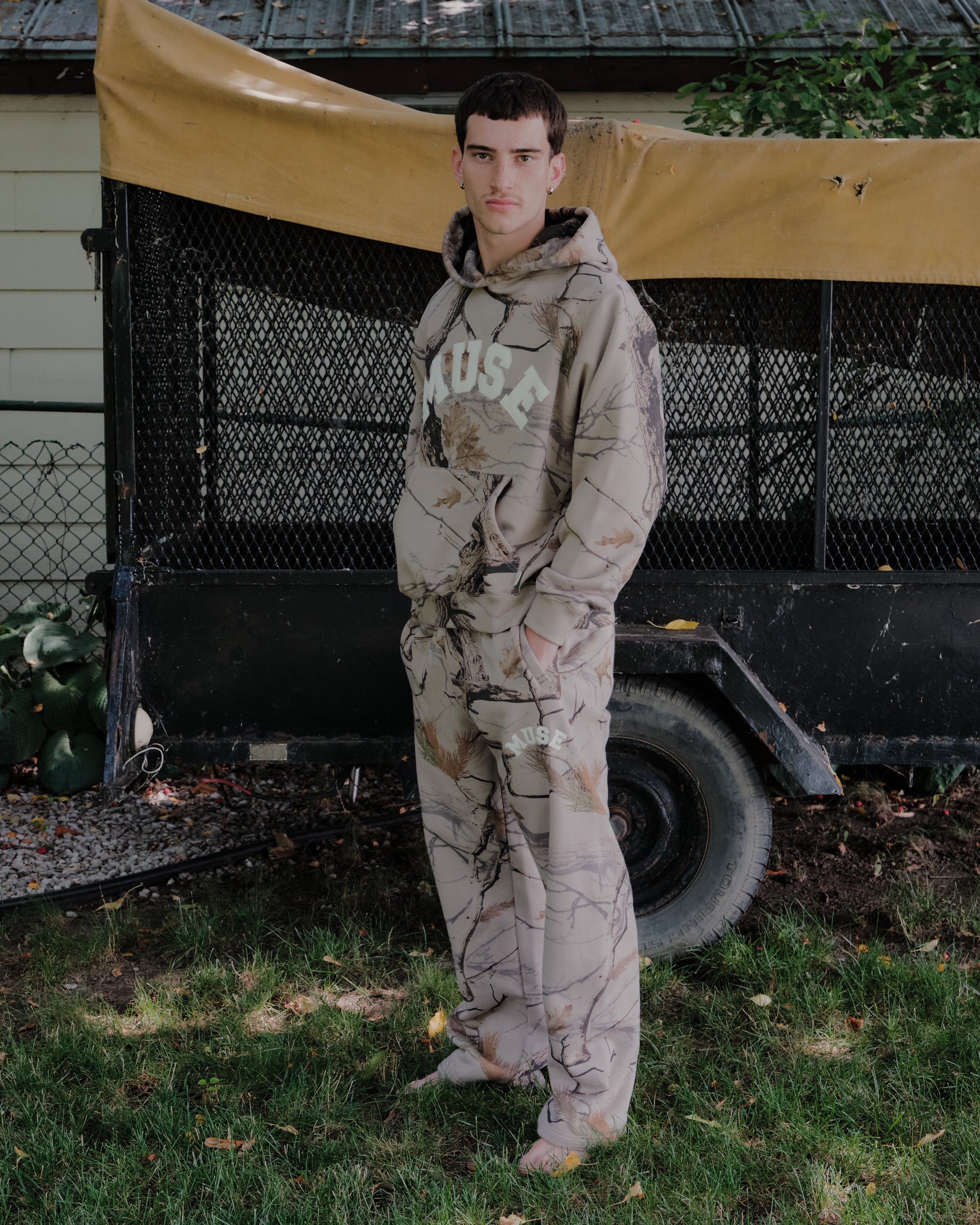Heavyweight Camo Joggers - Canyon