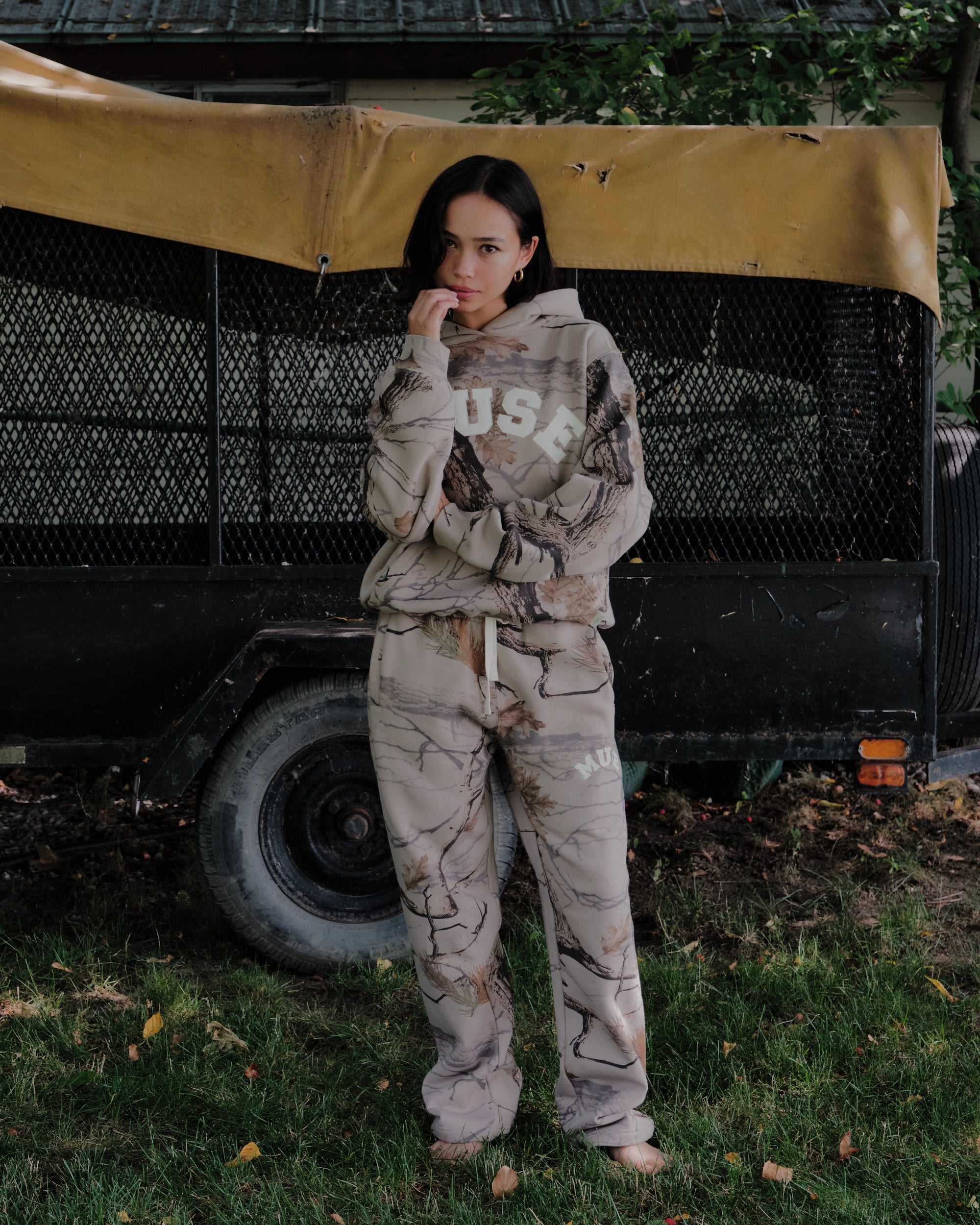 Heavyweight Camo Joggers - Canyon