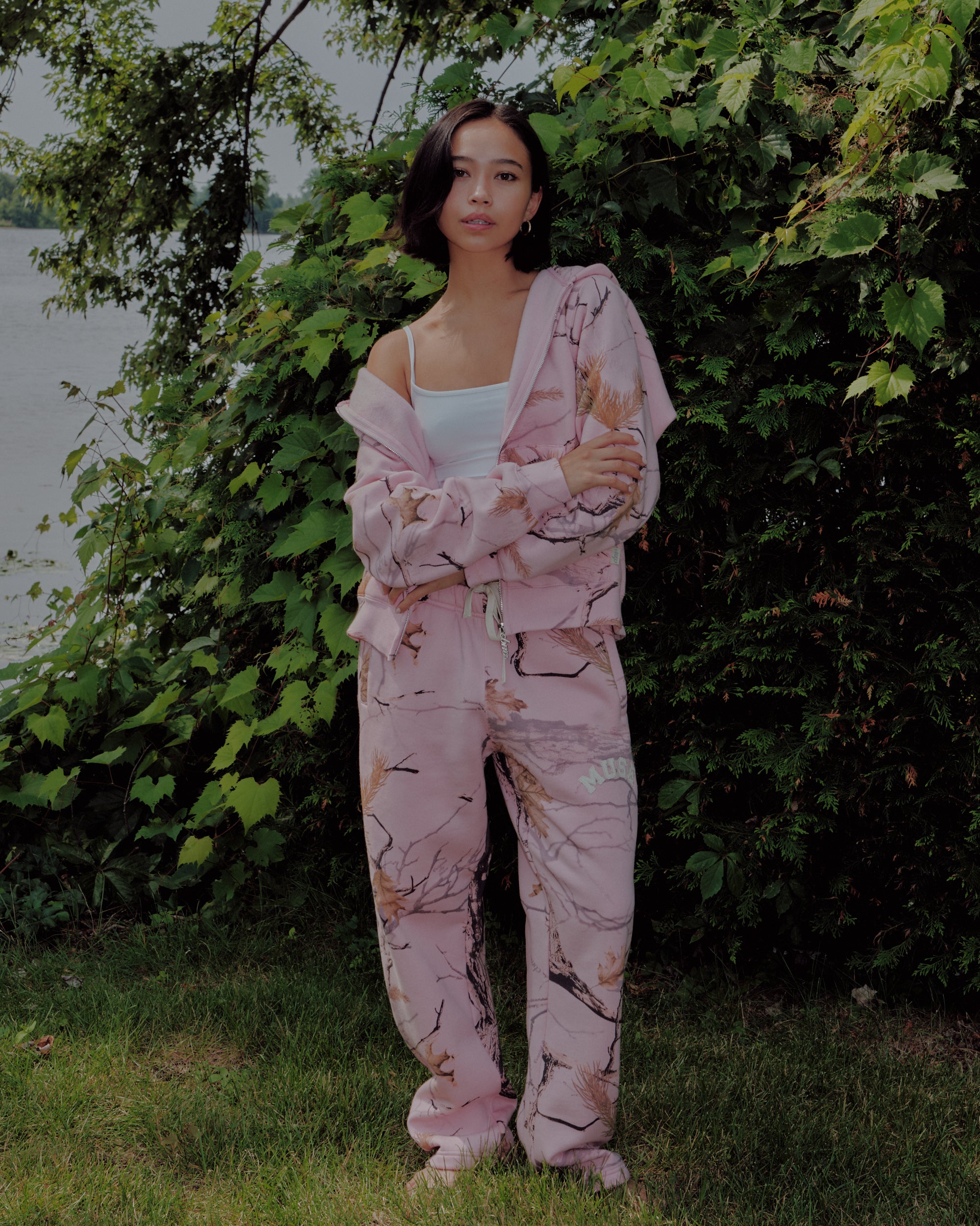 Heavyweight Camo Zip Up - Mirage