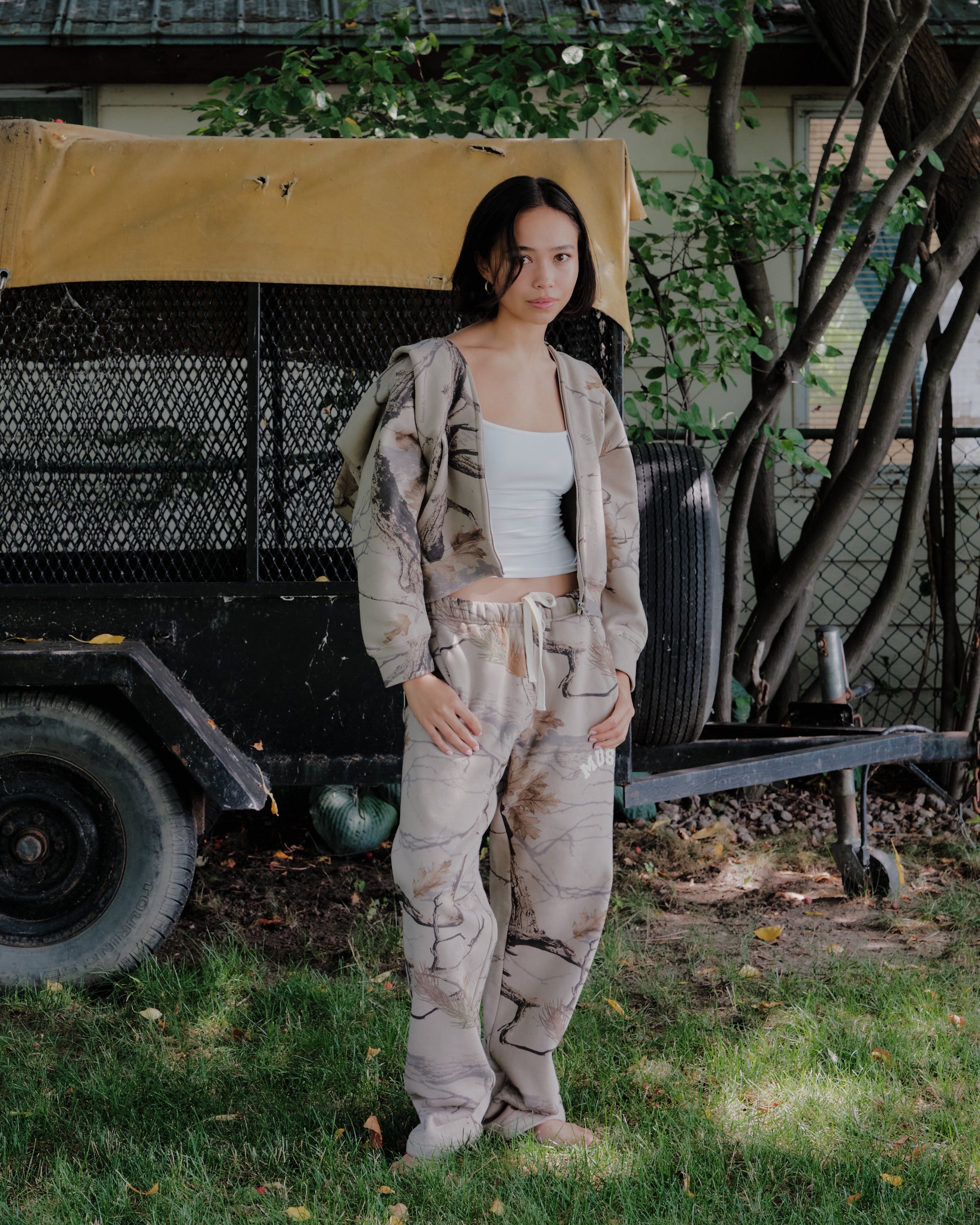 Heavyweight Camo Joggers - Canyon