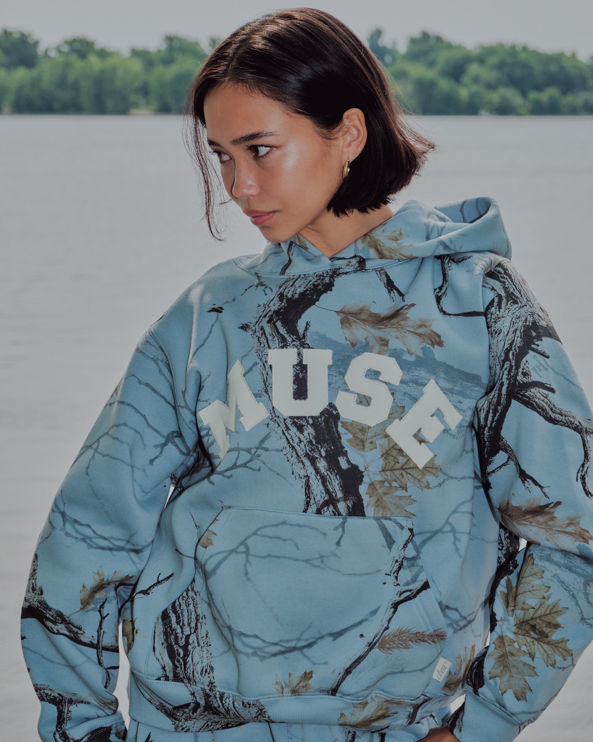 Heavyweight Camo Hoodie - Glacier