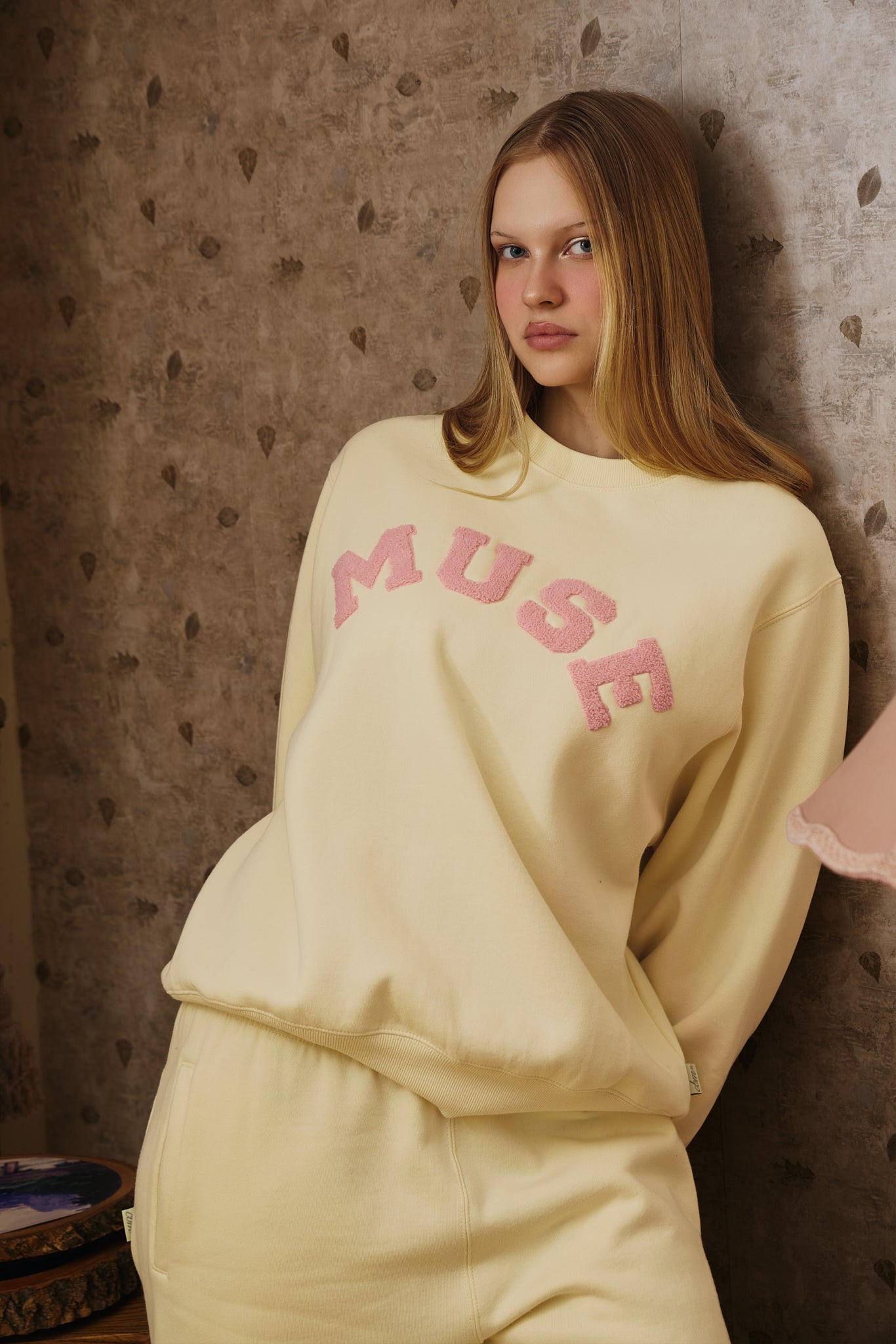 Heavyweight Chenille Sweatshirt - Porcelain