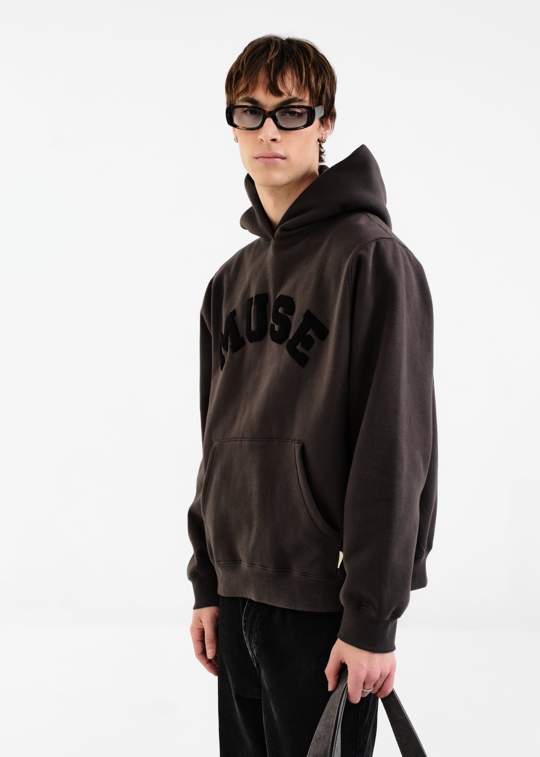 Heavyweight Chenille Hoodie - Graphite – CURATED BY MUSE