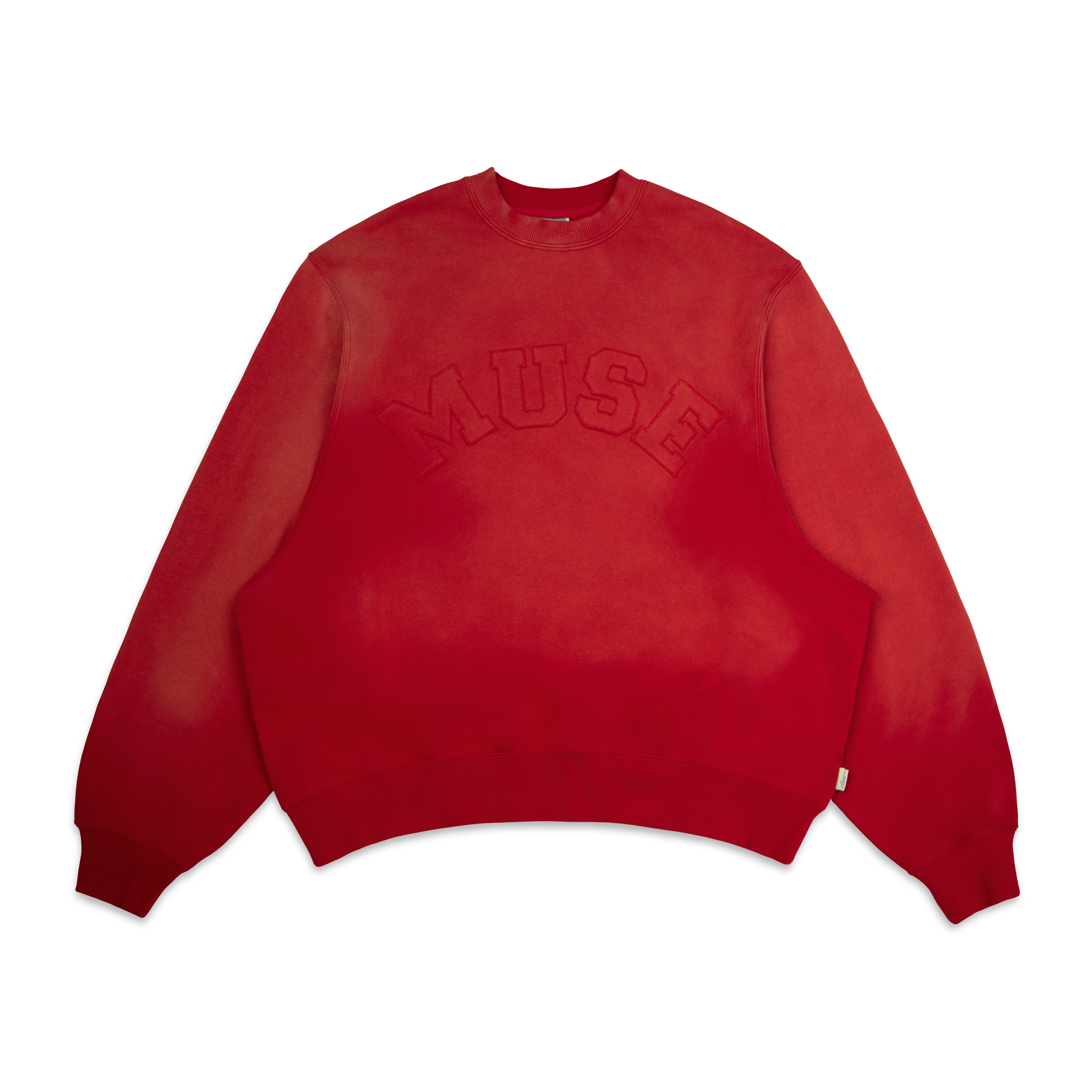 Sweat-shirt French Terry - Rouge écarlate