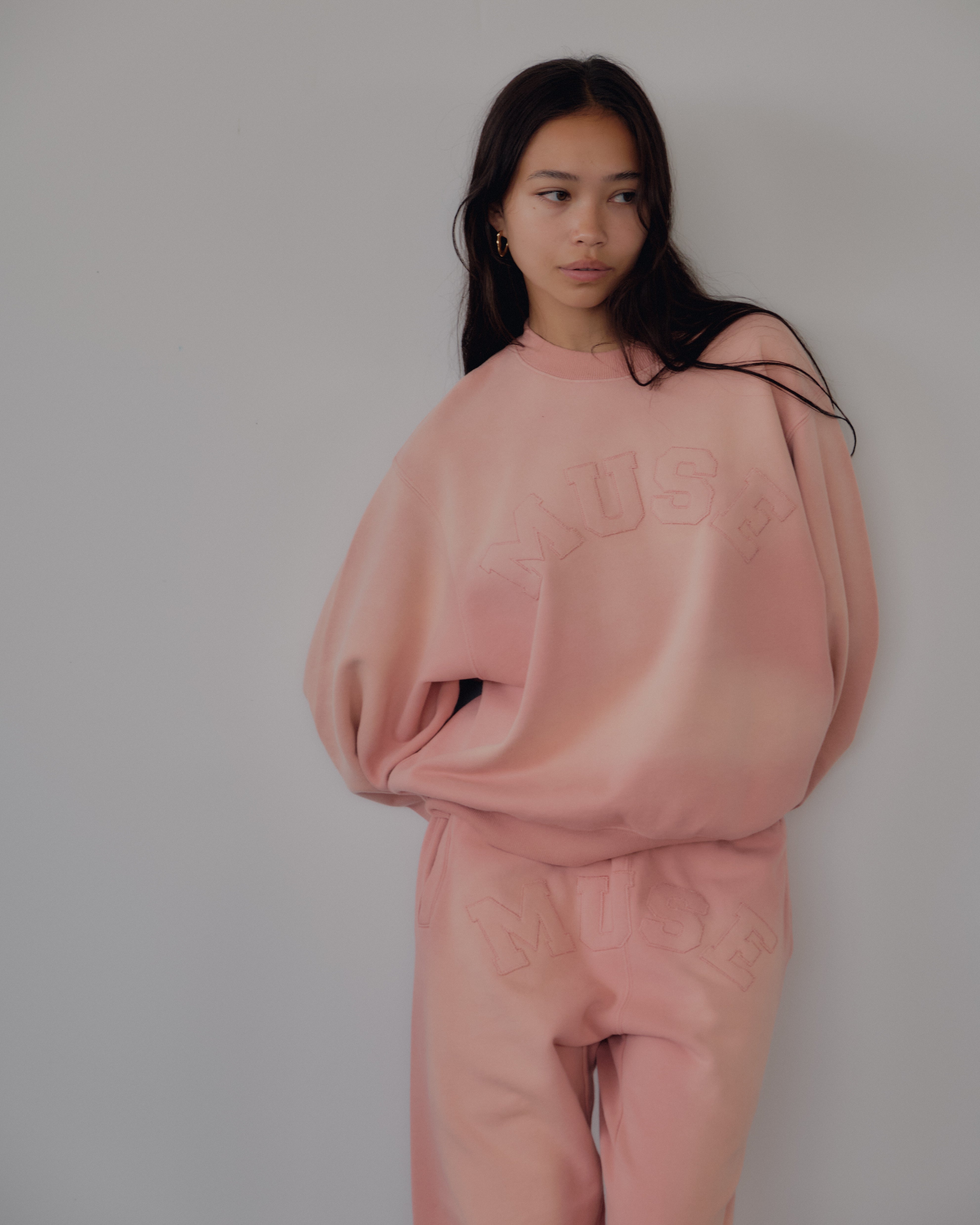 French Terry Sweatshirt - Ballet Pink