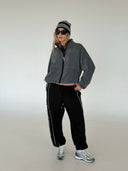 Knit Beanie - Heather/Black