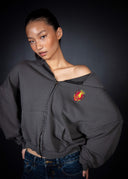 French Terry Charcoal Zip Up Hoodie - Legacy