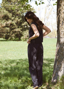 Soft Cotton Pants - Iris
