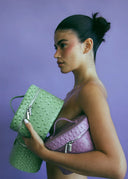 The Mini Vanity Case - Matcha Ostrich