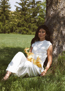 Soft Cotton Mini Tee - Gardenia