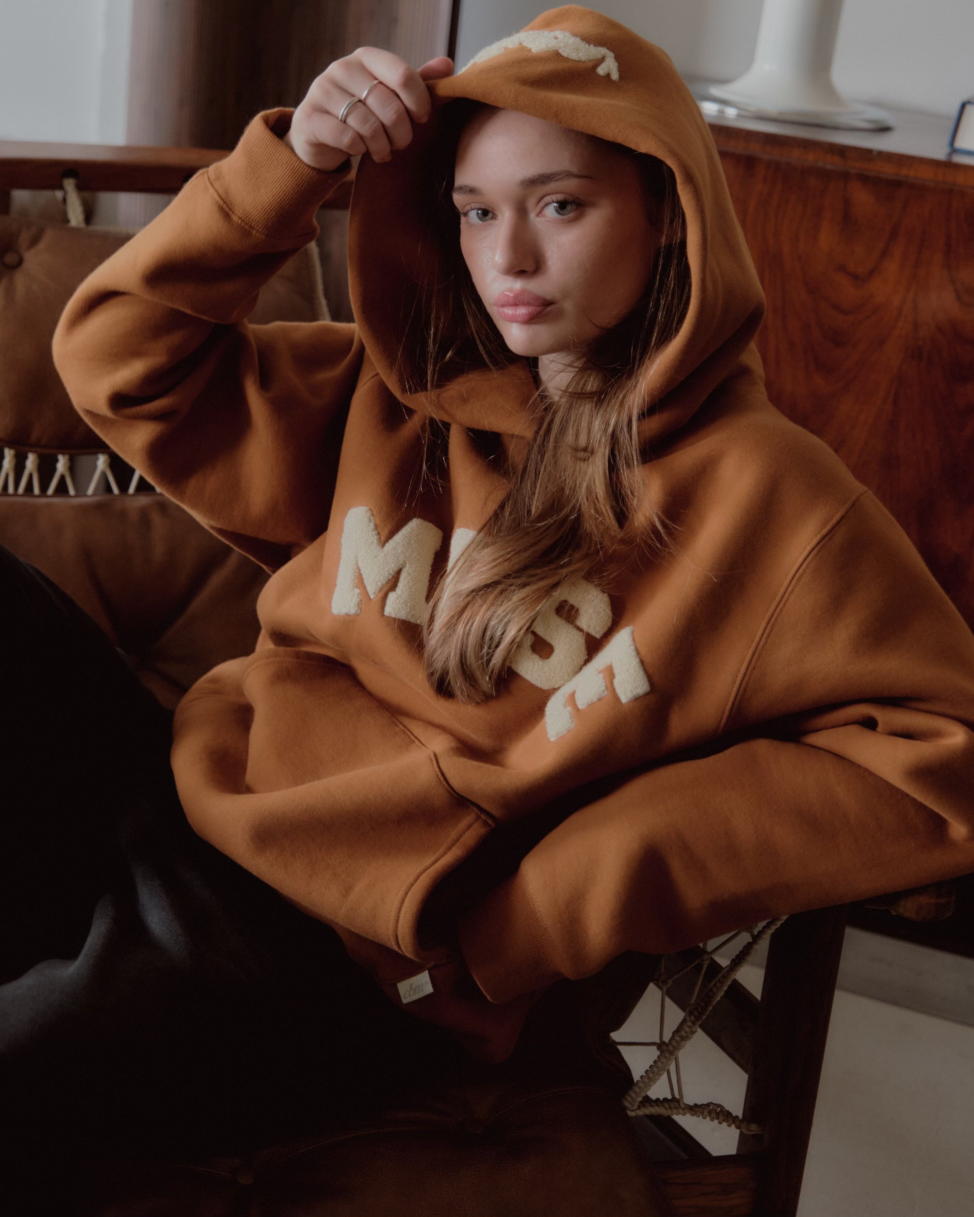 Heavyweight Chenille Hoodie - Caramel Drizzle