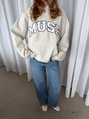 Heavyweight Scholar Hoodie - Ash Oat