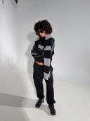 Knit Scarf - Heather/Black