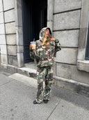 French Terry Joggers - Woodland Camo