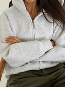 Heavyweight Zip Up - Ash Grey