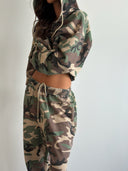 French Terry Joggers - Woodland Camo