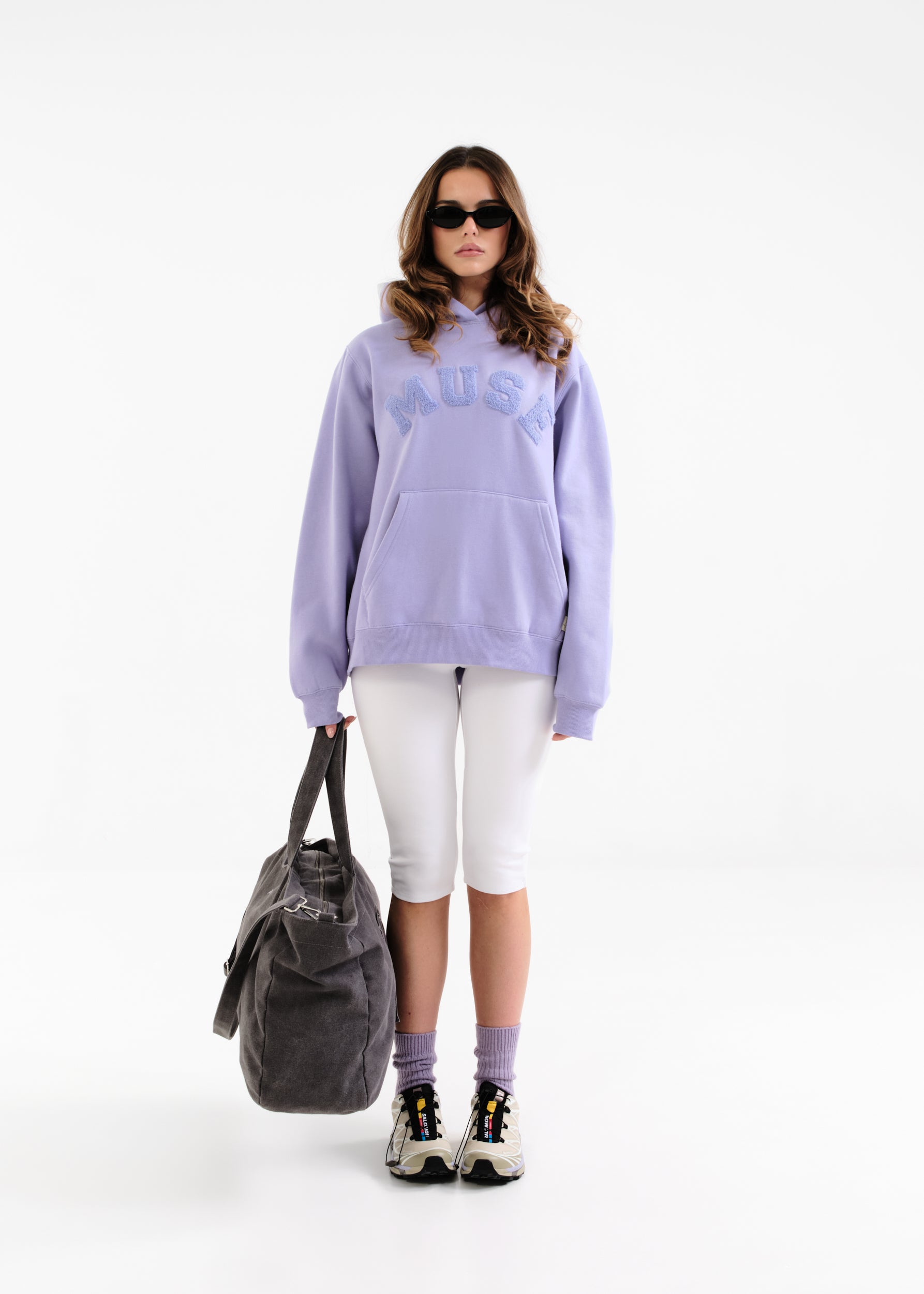 Heavyweight Chenille Hoodie - French Lilac