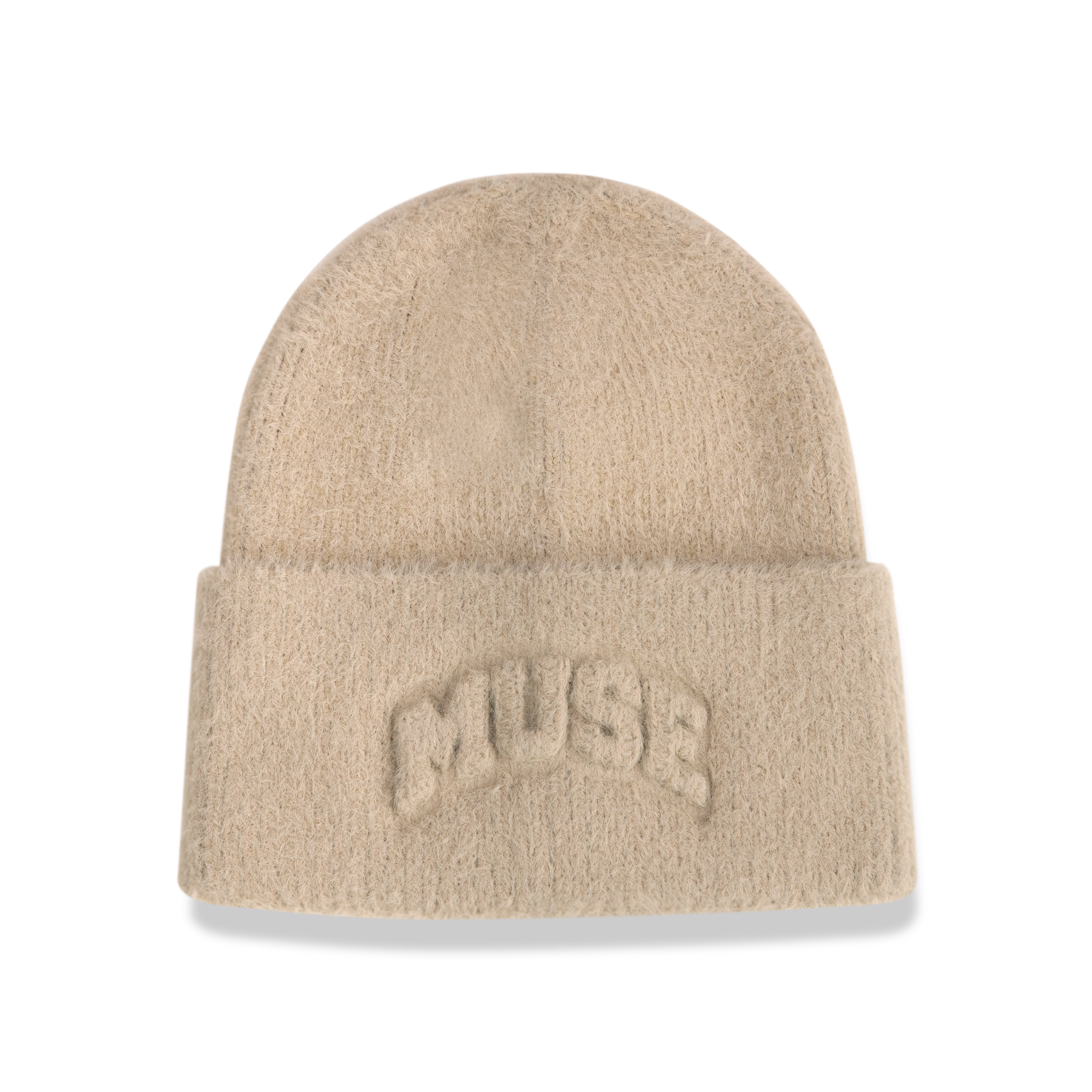 Mohair Beanie - Nude Taupe