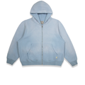 Heavyweight Zip Up - Soft Blue Wash