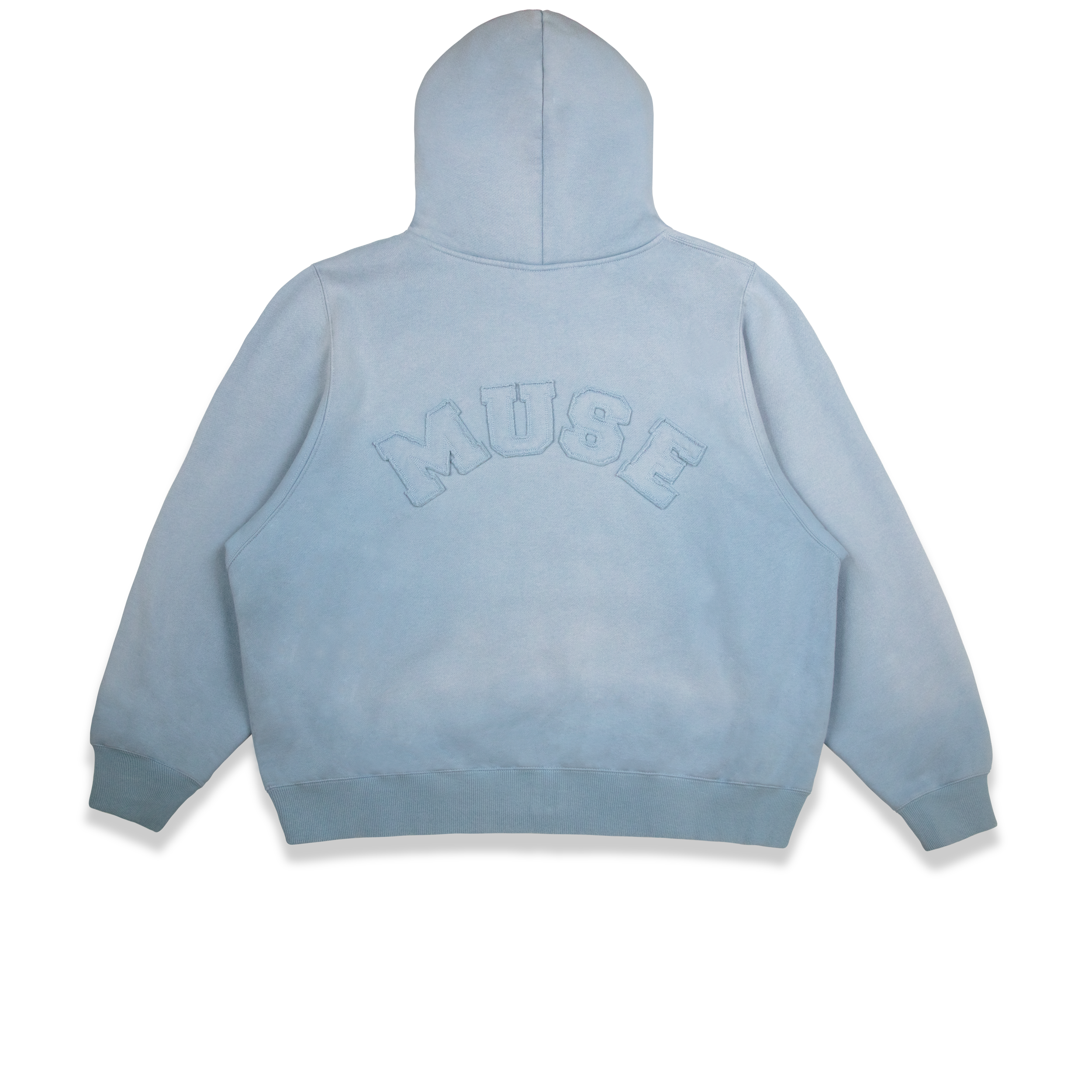 Heavyweight Zip Up - Soft Blue Wash